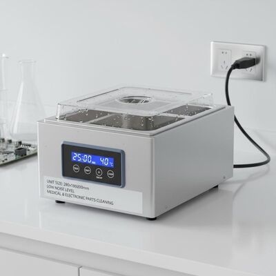 ユニットサイズ 280x180x200mm卓上超音波洗浄機医療・電子部品洗浄用低騒音装置