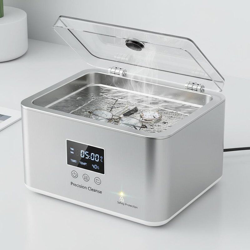 卓上超音波洗浄機 安全保護機能とステンレス製タンク搭載 精密機器用洗浄